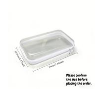 TEMU 2 Cajas de almacenamiento transparentes de carcasa con cierres de cremallera - Organizador de juegos de mesa de plástico duradero, para juegos de mesa, rompecabezas, etc.