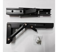 TEMU 2- de Soporte Plegable de Acero Inoxidable para Estantería de Campervan, Autocaravana, Caravana - Acabado Negro, Mesa Plegable Mini Accesorios para Coche