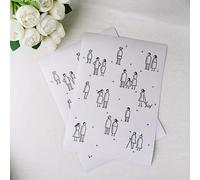 TEMU 2 Hojas de Papel de Bordado Preimpreso Compatible para Niños con Soporte de Aro Soluble en Agua - Patrones de Costura DIY Preimpresos Ideales para Manualidades, Principiantes y Románticos