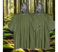 TEMU 2 impermeables de emergencia | cara, equipo de para camping y viajes al , portátil, , material PET para todas