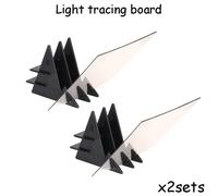 TEMU 2 Juegos de Tablero de Dibujo Transparente, Herramientas de Dibujo y , Pantalla de Proyección Óptica para Dibujo, Ideal para Artística y Suministros de Pintura (20 cm / 7.87 pulgadas)