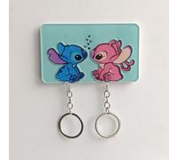TEMU 2 llaveros de pareja de dibujos animados de Disney Stitch, de bolsos .