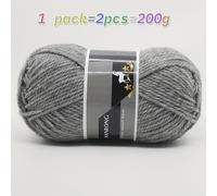 TEMU 2 Ovillas de Lana, 245 Yardas de Hilo para Tejer, Hilo para Bufandas, Tejido a DIY, Abrigo Tejido a , Suéter, Chal , Lana Australiana, Ovillos Gruesos para Tejer, 200g, 60% Lana, 40% Poliéster