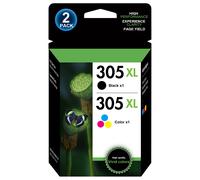 TEMU 2 Pack 305XL Cartuchos de Tinta Remanufacturado para HP 305 XL Negro y Tricolor Tinta para HP 2720 2720e 2722 2722e 2723 Plus 4120 6020 6022 6032