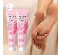 TEMU 2-Pack Crema para Pies Sakura, Loción Hidratante Hipoalergénica con Urea, Ácido Láctico, Aloe Vera, de , Glicerina para Todo Tipo , 1.06oz