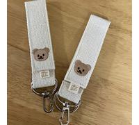 TEMU 2-Pack de bonitos ganchos de oso de dibujos animados para cochecito, gancho adhesivo fuerte con , ganchos de oso bordados multifuncionales, material, juego de accesorios para cochecito.