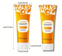 TEMU 2-Pack Gel Exfoliante Naranja, Limpiador Hidratante y Profundo para Rostro y Cuerpo - Fórmula Adecuada para Todo Tipo de Piel Beige , Ideal para Uso Diario y Ocasiones Especiales