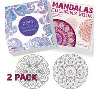 TEMU 2 Pack Libros de Colorear Mandalas para Adultos - -Ansiedad para Mindfulness, Relajación y - 48 Páginas, 7.28 x 7.28 Pulgadas, Regalo para Principiantes, Hombres, Mujeres, Adolescentes, ,