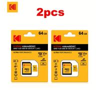 TEMU 2-Pack Tarjeta Kodak, 128GB/64GB/32GB, UHS-I U3 V30, , Tarjeta de memoria flash de velocidad para cámaras, drones, cámaras de tablero