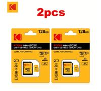 TEMU 2-Pack Tarjeta Kodak, 128GB/64GB/32GB, UHS-I U3 V30, , Tarjeta de memoria flash de velocidad para cámaras, drones, cámaras de tablero
