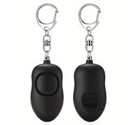 TEMU 2 Paquetes Alarma Recargable 130dB Alarma de Seguridad Personal con Luz LED para Mujeres y Mayores, Alarma de Llavero