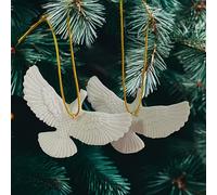 TEMU 2 PAR DE PALOMAS REPUBLICAS AUTÉNTICAS Regalo de Navidad Adorno de árbol de Navidad Día del Niño regalo; regalo de