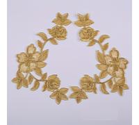 TEMU 2 parches de flores bordadas, ideales para decoración de ropa y adornos artesanales