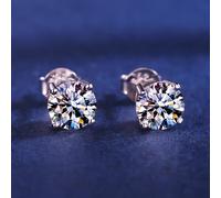 TEMU 2 piezas/1 par de aretes clásicos de hechos de circonita cúbica, para hombres como para mujeres, un regalo de joyería de moda para y adiciones para