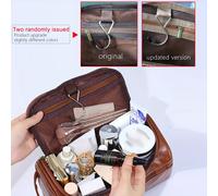 TEMU 2 piezas/1 pieza, bolsa de tocador colgante para viajes, gran capacidad, PU, sin alcohol, para hombres, mujeres, baño, regalo de viaje para papá en