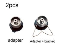 TEMU 2 Piezas Adaptador de de Metal de Resistencia con Soporte de Montaje Seguro, Válvula de Entrada a , Boquilla de Conversión para Cilindro de Gas, Construcción Reforzada