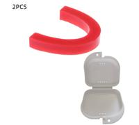TEMU 2 piezas - Bloques de cera para modelado de U, material flexible, con de almacenamiento, para dar forma y aplicables a la reparación de revestimientos internos de dentaduras y trabajos de