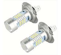 TEMU 2 piezas Bombilla LED H7 21W 2835, de 6000K para faros delanteros y antiniebla DRL, moto o coche 12V-24V