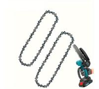 TEMU 2 piezas Cadena de reemplazo de mini sierra - 6 pulgadas de acero de carbono duradero para sierras eléctricas portátiles sin cables, tijeras de y corte de madera