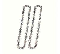 TEMU 2 piezas Cadena de sierra de cadena de metal duradera de 6 pulgadas para diesel, resistente a altas temperaturas, corte afilado, y para corte de madera