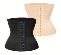 TEMU 2 Piezas Cinturón Entrenador de Espalda para Mujer, Faja Controladora Abdominal y Moldeadora Corporal