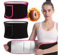 TEMU 2 Piezas Cinturón Reductor Ajustable para Pérdida de Peso y Quemagrasas - Faja de Entrenamiento sin Textil con Sauna, Soporte Lumbar para Mujeres y Hombres, Gimnasio, Pilates