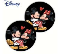 TEMU 2 piezas, cojines de coche de acrílico de dibujos animados de Disney, cojines de acrílico de de Mouse, decoración de soporte de vaso de coche de Minnie, accesorios de interior de coche, regalos