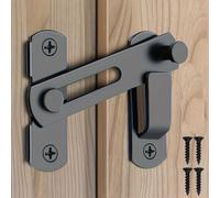 TEMU 2 piezas Conjunto de cerradura de puerta de de acero inoxidable - 180° de palanca, Adecuado para garajes, baños, puertas para mascotas y ventanas, Cerraduras