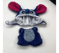 TEMU 2 piezas Conjunto de Ropa para Muñeca Labubu Stitch, Overoles de Moda, Accesorios y Ropa para Muñecas, Juguete de Muñeco