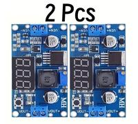 TEMU 2 Piezas Convertidor - Reductor de Voltaje con Pantalla LED Voltímetro, Adaptador Ajustable de 4.0~40V a 1.5-35V Fuente de Alimentación