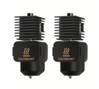 TEMU 2 piezas de accesorios para impresora 3D A1/A1Mini, kit de caliente, componente de boquilla de la serie A1, acero endurecido FDM de 0.4 mm