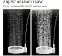 TEMU 2 piezas de aireador silencioso para pecera, piedra burbujeante, purificador de aire de presión, accesorios de bomba de oxígeno para acuario