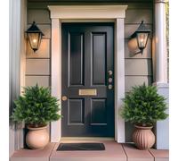TEMU 2 Piezas de Árbol Artificial de Resistente a los Rayos UV de 26 Pulgadas - Falsa de Calidad para Decoración Exterior y Hogar, Ideal para Patios, Jardines y Pasillos