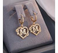 TEMU 2 Piezas de Aretes Clip con Doradas, y Flor - Joyería Femenina Elegante para Banquetes o Fiesta