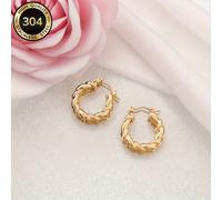 TEMU 2 Piezas de Aretes de Acero Inoxidable Hipoaergénicos, Aretes Minimalistas y Versátiles, Estampado