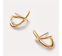 TEMU 2 piezas de aretes dorados de moda para mujer, aretes de espiga en oro KC, aretes dorados exquisitos y , aretes hipoalergénicos, regalo para mujer