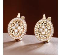 TEMU 2 piezas de aretes nuevos de moda, , de , de , elegantes, con flor calada, accesorios, de lujo , exquisitos, versátiles, de joyería, de casual