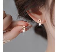 TEMU 2 Piezas de Aros Elegantes para Mujer, Hipoalergénicos, Estilo Playa y Vacaciones , Regalo Ideal para , Boda, Aniversario, Día del Maestro, Graduación, Ramadán o Casuales, Joyería para