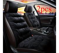 TEMU 2 Piezas de Asiento de Coche de Peluche , Cojín Protector de Asiento Universal, Accesorios de Interior para Auto en Invierno