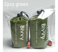 TEMU 2 piezas de bolsa de dormir de emergencia, manta de emergencia portátil, bolsa aislada, equipo de chaleco salvavidas, adecuado para acampar, senderismo, al , actividades