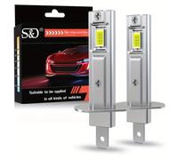 TEMU 2 Piezas de Bombillas LED H1 para Autos, Nueva Tecnología Canbus, 20000LM 6000K, Diseño Sin Ventilador, Tamaño Mini 1:1, 100W, Plugs and Plays