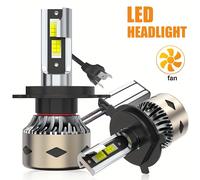 TEMU 2 piezas de Bombillas LED Ultrabrillantes para Faros delanteros de Coches - Compatibles con H11, H4, H7, H1, 85.000 , Fría de 6.500 K, 800% Más que las , Carcasa de Aluminio, Instalación Fácil