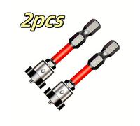 TEMU 2 piezas de brocas de posicionamiento magnético fuerte | Antideslizantes, puntas Phillips de acero negro resistentes a impactos | Impermeables para techos, carpintería, pisos y uso en oficinas