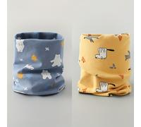 TEMU 2 piezas de bufanda para niño y niña, cubierta de cuello a prueba de viento de algodón para otoño e invierno