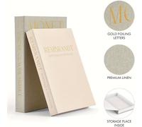 TEMU 2 Piezas de Cajas Decorativas de Libro Falsas Realistas con Abatible - Sujetalibros Rectangulares Multiusos Adecuados para Decoraciones Modernas, Exhibición de Fotos, Fiestas y