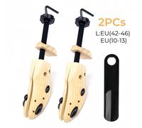 TEMU 2 Piezas de Calzadores Profesionales Premium para Zapatos, Estirador de Madera para Hombres o Mujeres con 1 Calzador de 19.5 cm