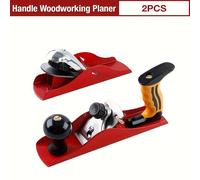 TEMU 2 Piezas de Cepillo Manual de Carpintería de Resistencia con Metal, Ideal para Alisado y de Bordes, Herramienta Portátil para Proyectos DIY, Recorte de Bordes, Mejoras, Carpintería, y Acabado