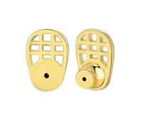 TEMU 2 Piezas de Cierres para Aretes Chapados en Oro de 18K, Elevadores de Aretes con de Rejilla, Grandes y Seguros para Orejas Caídas