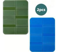 TEMU 2 Piezas de Colchoneta Plegable de Espuma EVA - de Picnic Portátil para Exteriores, Ideal para Camping, Senderismo y - Colchoneta de Viaje con Bolsa de Transporte (Verde, Azul, Naranja, )