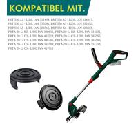 TEMU 2 piezas de compatible para cortacésped eléctrico Parkside PRT 550 A1, PRT 550 A2, PRT 550 A3, PRT 550 A5, PRT 550 B6, PRTA 20-Li B2, PRTA 20-Li C3